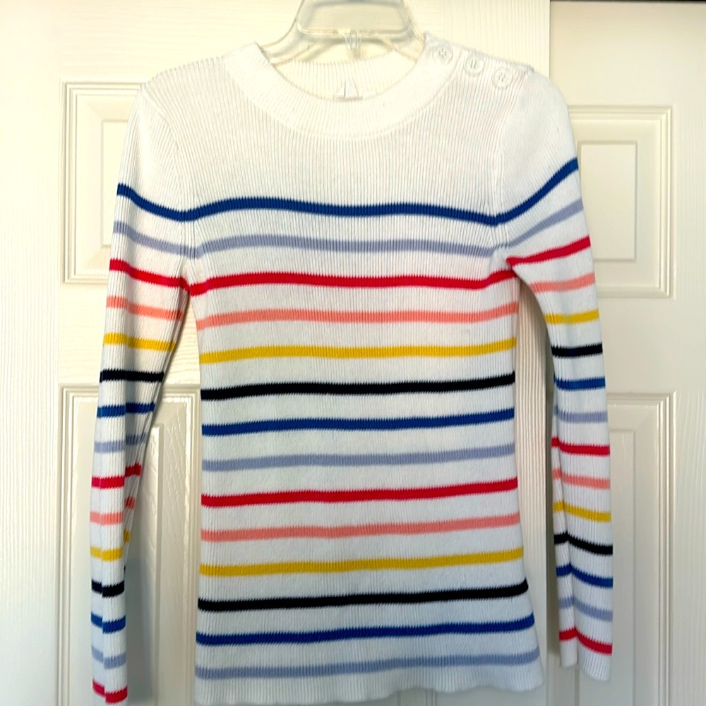 Colored stripe Gap sweater